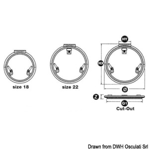 LEWMAR Low Profile round hatch series